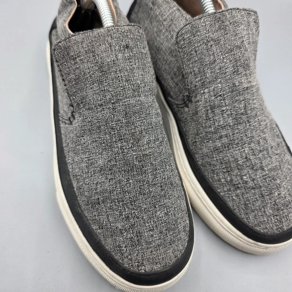 Hey Dude Peyton‎ Shoes Womens 7 Chambray Black Gray Sneakers Loafers Platform
